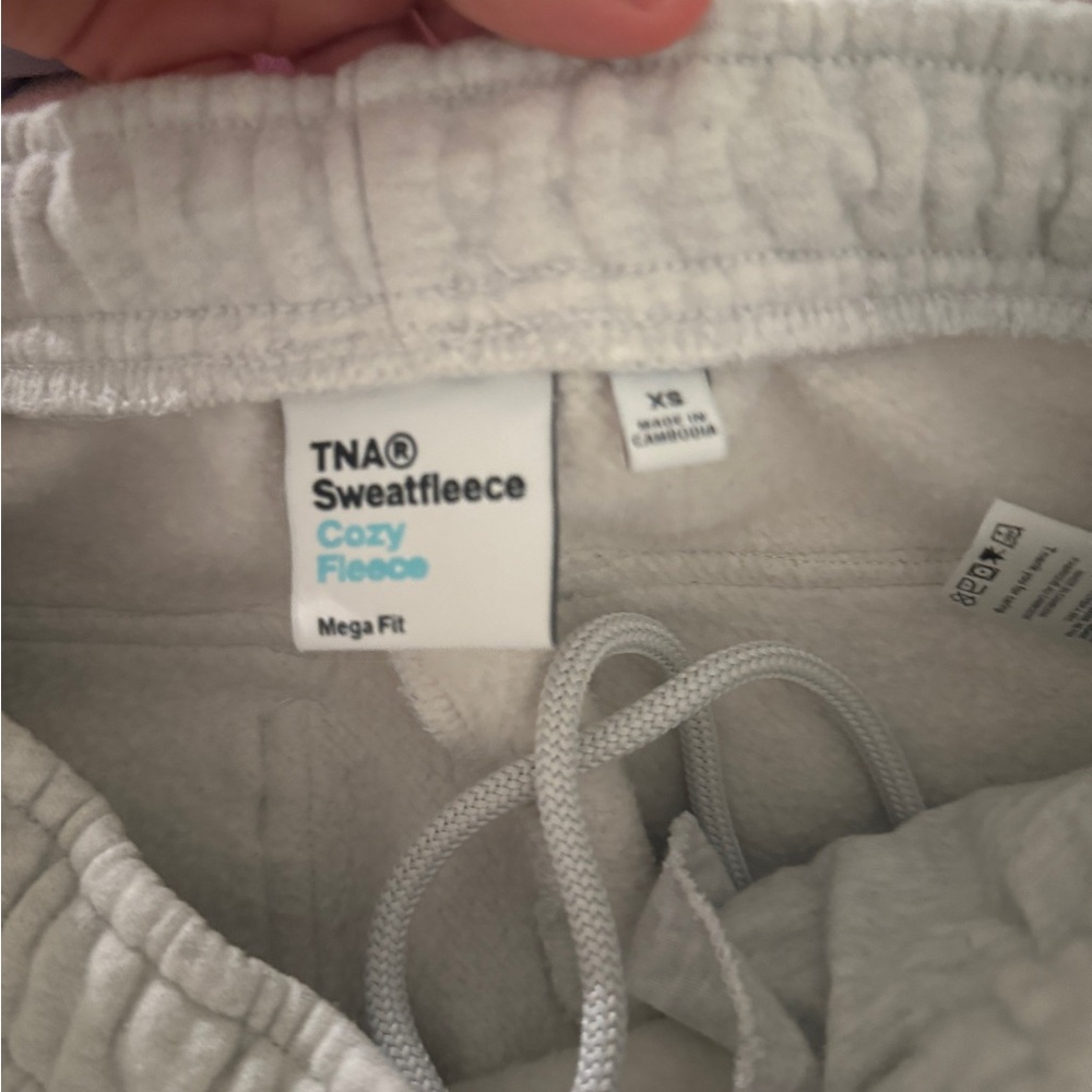 TNA Swearfleece Cozy Fleece Mega Fit Grey sweatpants